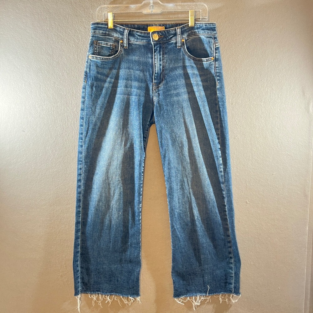 Kut from the Kloth Charlotte High Rise Culotte Wide Leg Jeans Womens Size 6